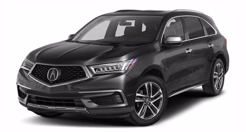 Interior mats for the Acura MDX (YD3) 2016-2020 III generation US Crossover restyling 7-seater