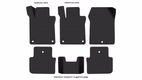 Interior mats for the Acura TLX 2014-2020 I generation US Sedan - Фото 4