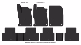 Interior mats for the Acura ILX 2012-2022 I generation US Sedan - Фото 2