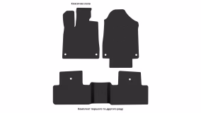 Interior mats for the Acura MDX (YD4) 2020-… IV generation US Crossover 7-seater - Фото 4