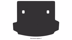 Interior mats for the Acura MDX (YD2) 2006-2013 II generation US Crossover 7-seater - Фото 4