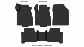 Interior mats for the Acura MDX (YD2) 2006-2013 II generation US Crossover 7-seater - Фото 6