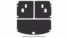 Interior mats for the Acura MDX (YD3) 2016-2020 III generation US Crossover restyling 7-seater - Фото 2