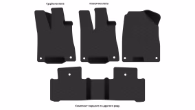 Interior mats for the Acura MDX (YD3) 2016-2020 III generation US Crossover restyling 7-seater - Фото 7