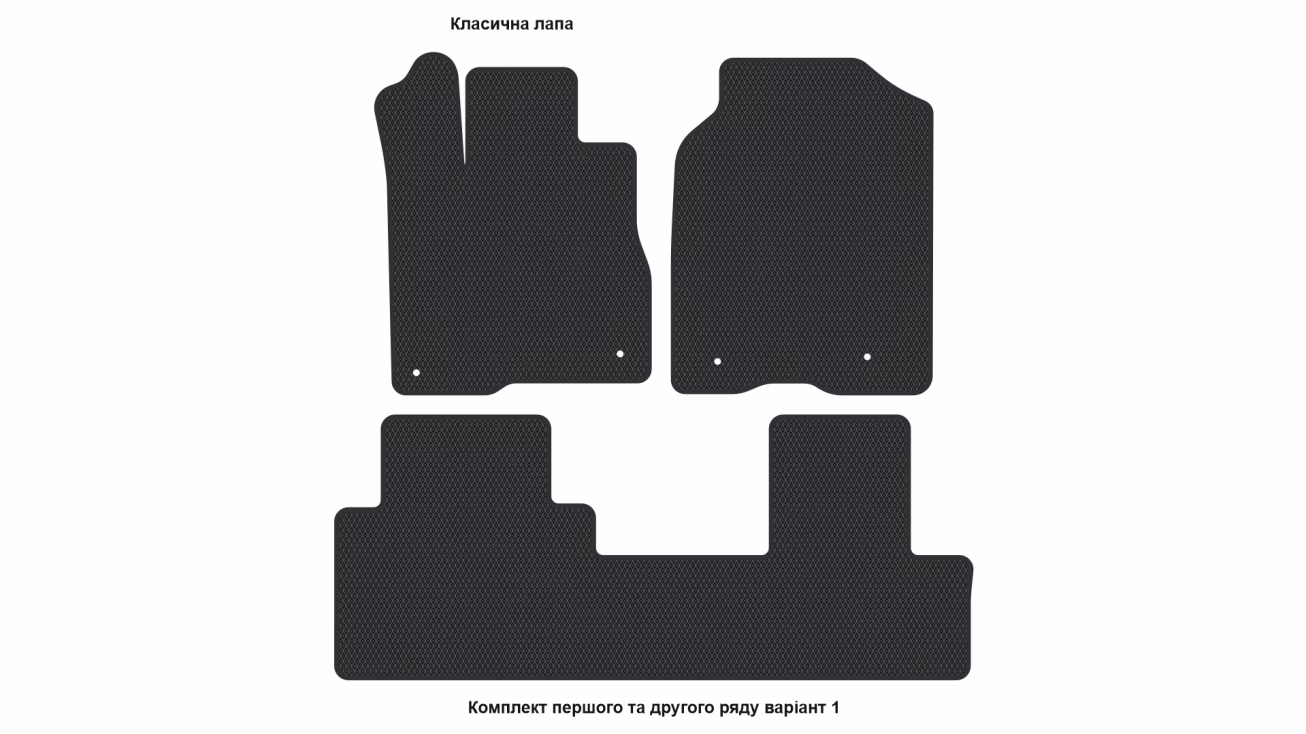 Interior mats for the Acura MDX 2001-2006 I generation US Crossover - Фото 2