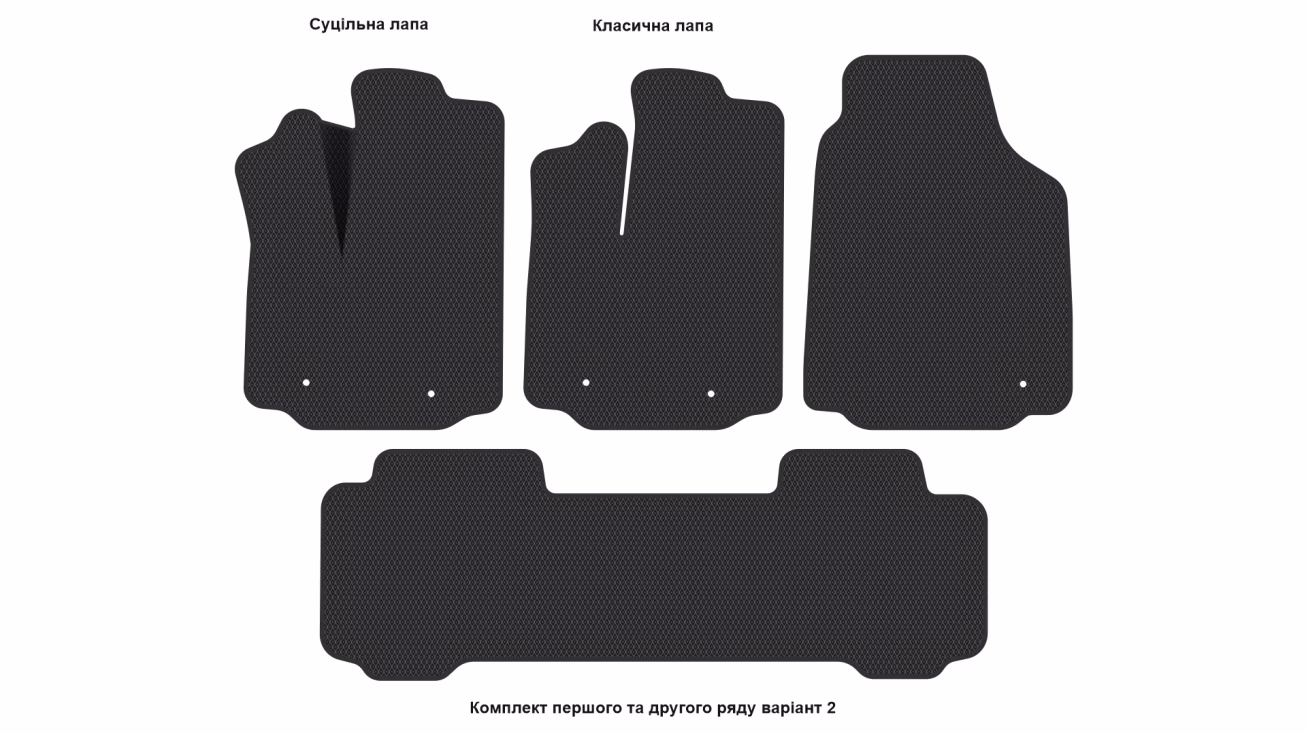 Interior mats for the Acura MDX 2001-2006 I generation US Crossover - Фото 3