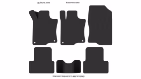 Interior mats for the Acura TSX (CU2) 2009-2014 II generation US Sedan - Фото 3