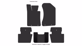 Interior mats for the Acura RL 2005-2009 II generation US Sedan - Фото 3