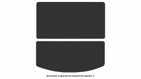 Interior mats for the Acura MDX (YD3) 2013-2016 III generation US Crossover pre-restyling 7-seater - Фото 3
