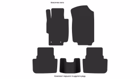Interior mats for the Acura TL (UA6-UA7) 2004-2008 III generation US Sedan - Фото 4
