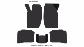 Interior mats for the Alfa Romeo 164 1987-1998 I generation EU Sedan - Фото 2