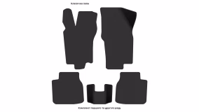 Interior mats for the Alfa Romeo 155 1992-1998 I generation EU Sedan - Фото 2