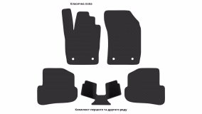 Interior mats for the Audi A1 (8X) 2010-2018 I generation EU Hatchback 5-door - Фото 3