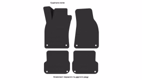 Interior mats for the Audi S6 (C6) 2004-2011 III generation EU Sedan - Фото 2