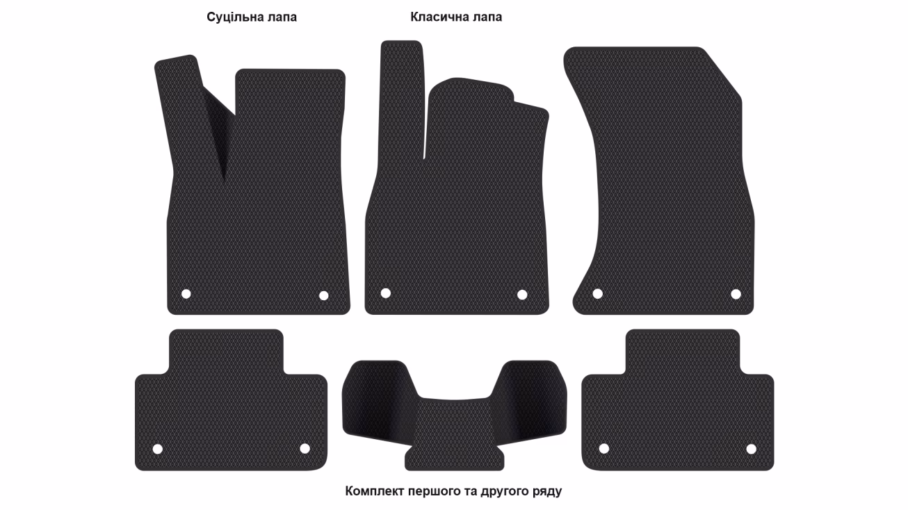 Interior mats for the Audi Q5 (FY) 2017-2025 II generation EU Crossover - Фото 2