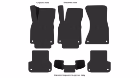 Interior mats for the Audi A7 (4G7) 2010-2014 I generation Liftback pre-restyling - Фото 4