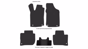Interior mats for the Audi 100 (C3) 1988-1991 III generation EU Sedan restyling - Фото 5