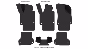 Interior mats for the Audi A3 Sportback (8P) 2004-2013 II generation EU Hatchback 5-door - Фото 4