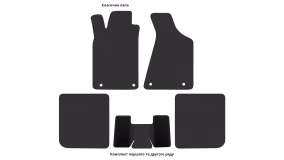 Interior mats for the Audi 80 (B4) 1991-1995 IV generation EU Universal - Фото 2