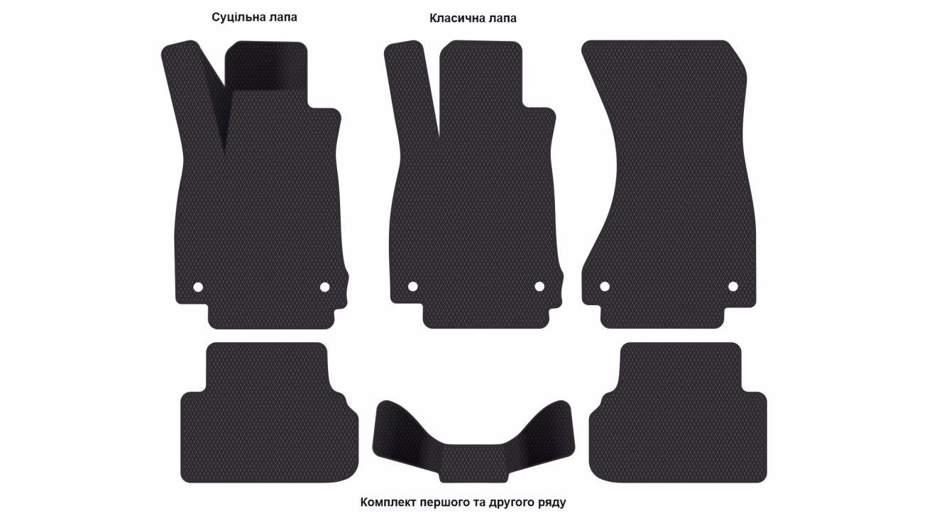 Interior mats for the Audi A4 (B9) Allroad Quattro 2016-… V generation EU Universal - Фото 2