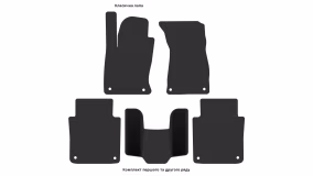 Interior mats for the Audi A8 (D3) 2002-2009 II generation EU Sedan Long AWD - Фото 4