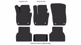 Interior mats for the Audi Q3 (8U) 2014-2018 I generation US Crossover restyling - Фото 3
