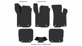 Interior mats for the Audi A3 (8L) 2000-2003 I generation EU Hatchback restyling 3-door - Фото 2