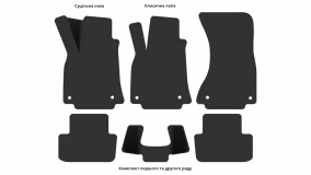 Interior mats for the Audi A4 (B8) 2007-2015 IV generation Sedan - Фото 3