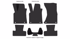 Interior mats for the Audi SQ5 (8R) 2012-2017 I generation EU Crossover - Фото 3