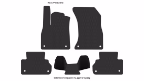 Interior mats for the Audi Q5 (FY) 2017-2025 II generation EU Crossover Plug in Hybrid - Фото 7