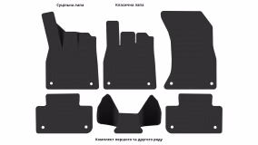 Interior mats for the Audi SQ5 (FY) 2017-2025 II generation EU Crossover - Фото 3