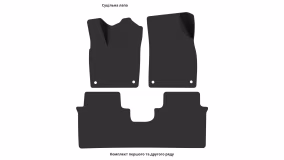 Interior mats for the Audi Q5 e-tron 2022-… I generation CN Crossover 7-seater - Фото 4