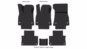 Interior mats for the Audi Q8 e-tron Sportback (GE) 2022-… I generation EU Crossover - Фото 4