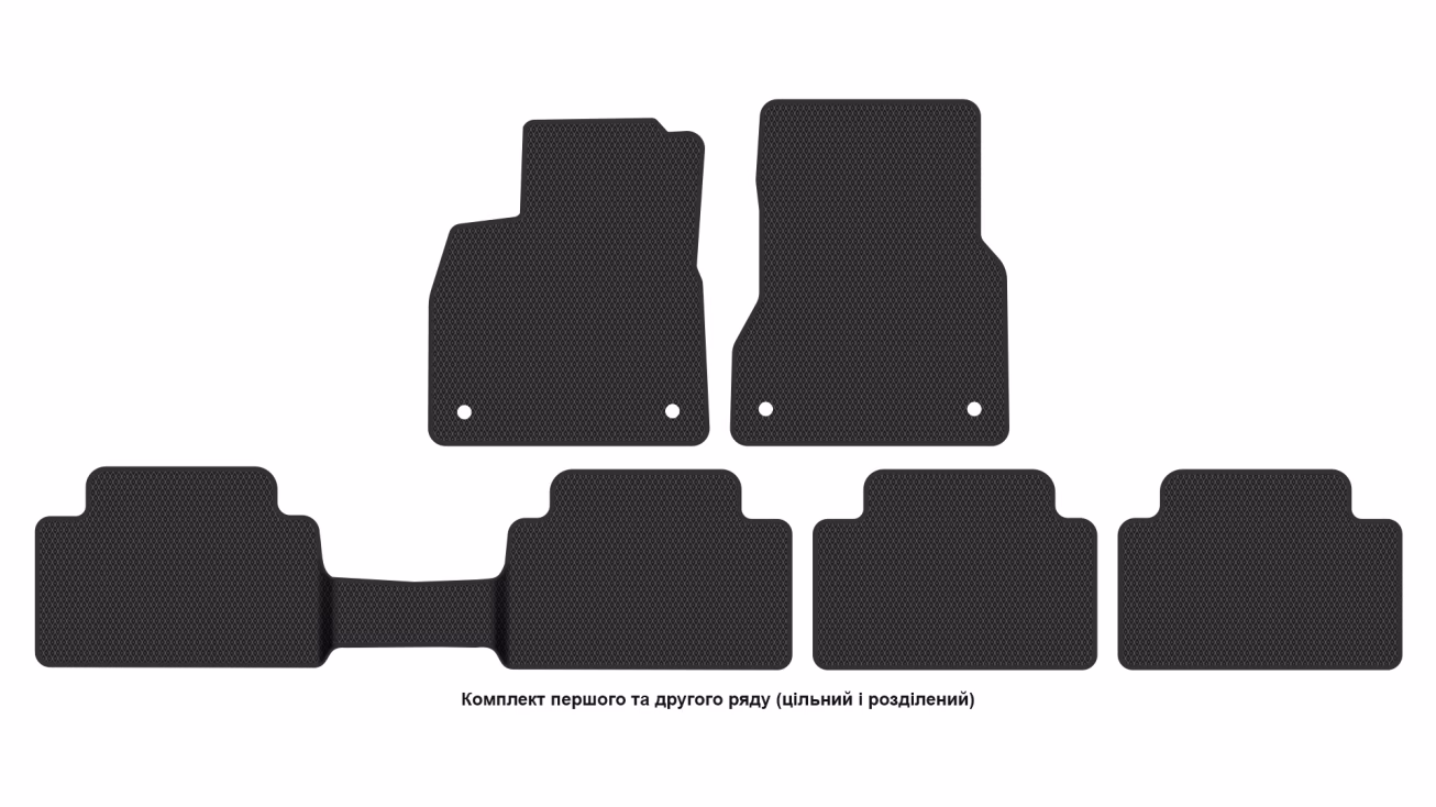 Interior mats for the Audi Q6 e-tron 2024-… I generation EU Crossover - Фото 2