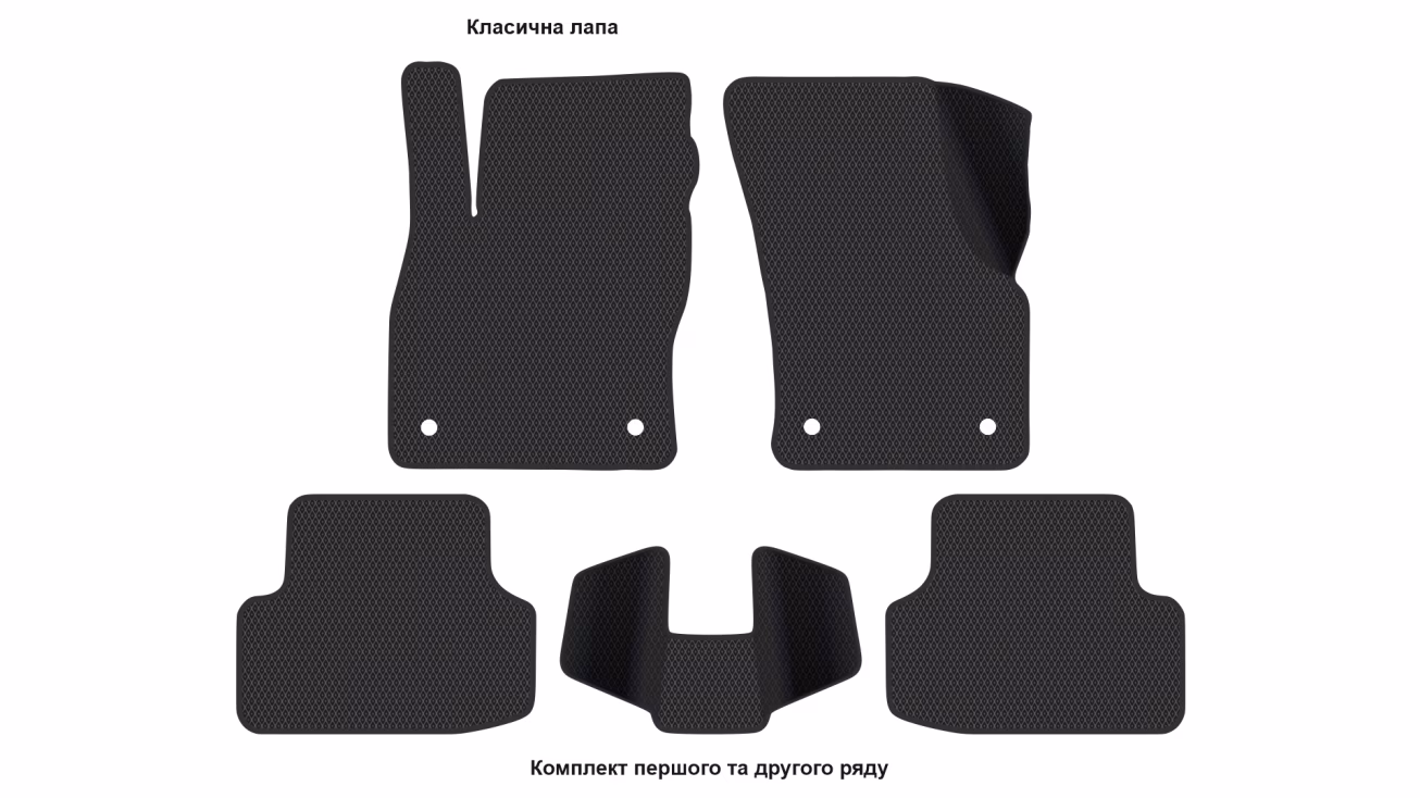 Interior mats for the Audi A3 Sportback (8Y) 2020-… IV generation EU Hatchback - Фото 2