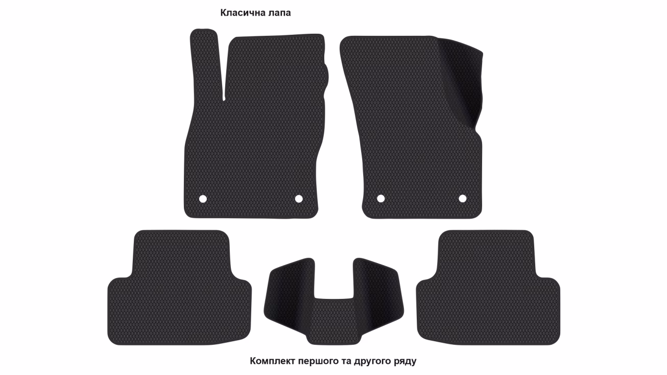 Interior mats for the Audi A3/S3 Sportback (8Y) 2020-… IV generation EU Hatchback 5-door - Фото 2