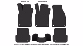 Interior mats for the Audi A6 (C6) 2004-2011 III generation EU Sedan - Фото 4