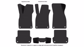 Interior mats for the Audi A4 (B7) 2004-2008 III generation EU Sedan - Фото 4