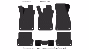Interior mats for the Audi A4 (B7) 2004-2008 III generation EU Sedan - Фото 5