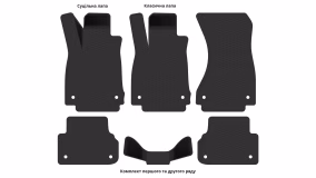 Interior mats for the Audi A4 (B9) 2015-… V generation Sedan - Фото 3