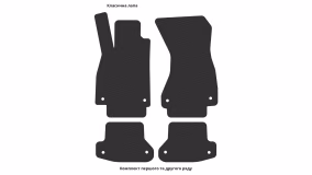 Interior mats for the Audi A5 (F5) 2016-2025 II generation EU Coupe - Фото 4