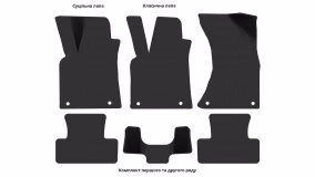 Interior mats for the Audi Q5 (8R) 2012-2017 I generation Crossover restyling - Фото 7