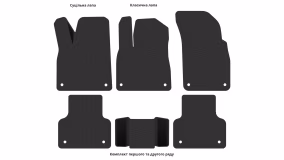 Interior mats for the Audi Q8 2018-… I generation EU Crossover - Фото 4