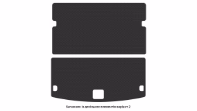 Interior mats for the Audi Q7 (4L) 2005-2015 I generation Crossover 7-seater - Фото 2