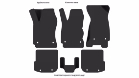 Interior mats for the Audi A4 (B5) 1999-2001 I generation EU Sedan restyling - Фото 4