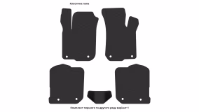 Interior mats for the Audi A3 (8L) 1996-2003 I generation EU Hatchback 5-door - Фото 2