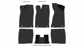 Interior mats for the Audi 80 (B3) 1986-1991 III generation EU Sedan - Фото 2