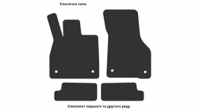 Interior mats for the Audi TT (8S) 2014-2023 III generation EU Coupe - Фото 3