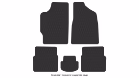 Interior mats for the Audi 80 (B2) 1978-1986 II generation EU Sedan - Фото 2