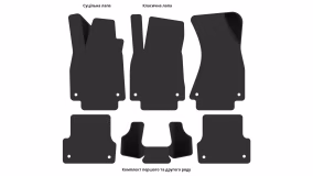 Interior mats for the Audi A6 (C7) 2011-2018 IV generation Sedan - Фото 2